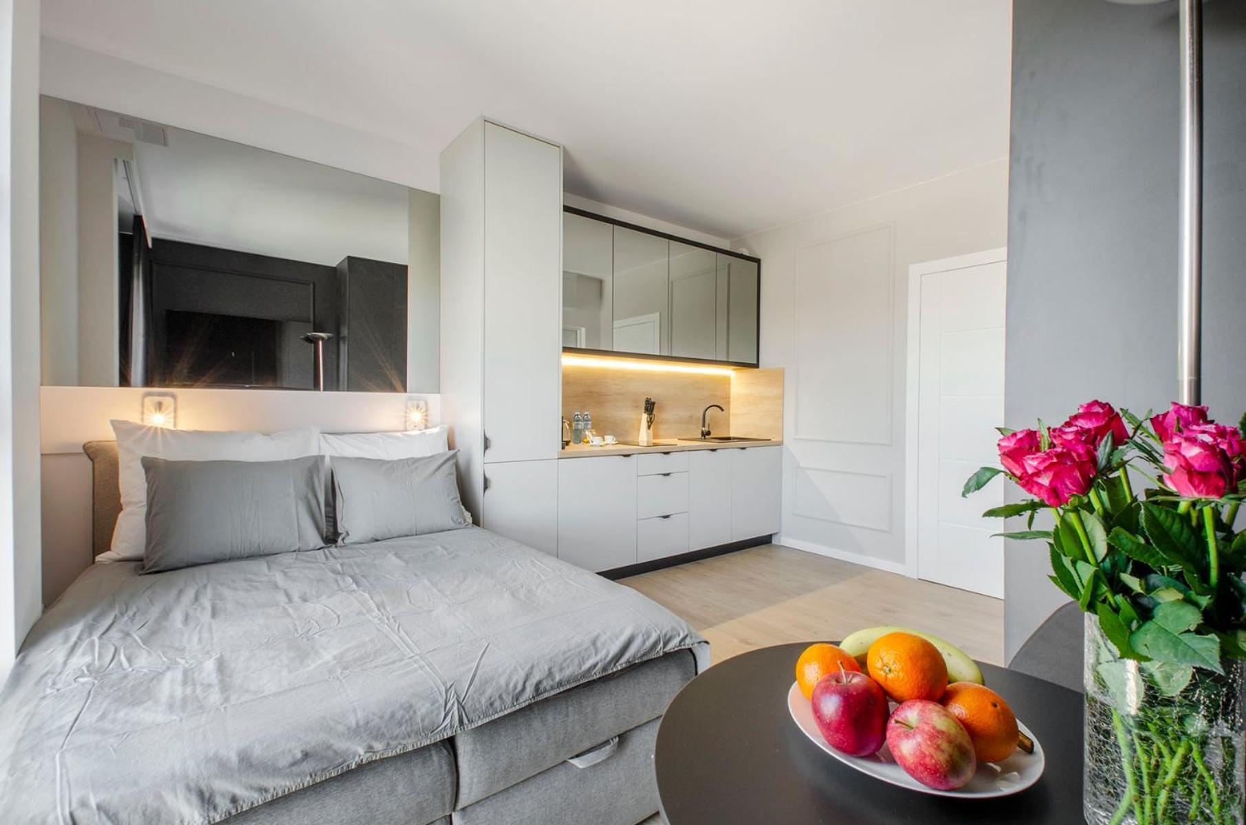 Apartament Centrum Wigury Dostep Na Kod Blisko Galeria Lodzka Piotrkowska Szary